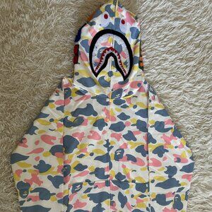 Bape x Multi Camo Shark Relaxed Full Zip Hoodie